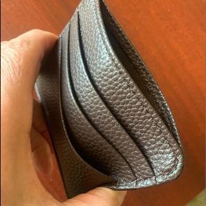 New baellerry leather Men’s wallet/credit card holder. Dark Brown .Price fixed